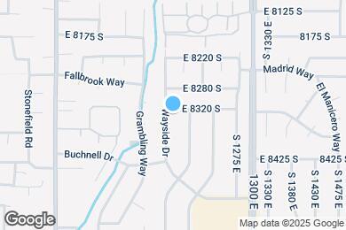 Map image of the property - 1182 E 8320 S