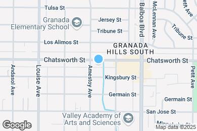 Map image of the property - 17112 Chatsworth St