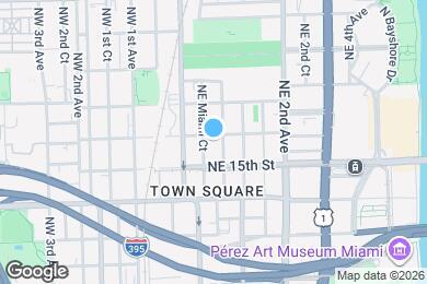 Map image of the property - Excel Miami Apartments