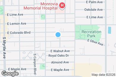 Map image of the property - 505 E Olive Ave
