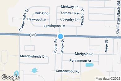 Map image of the property - 110 Willow Dr