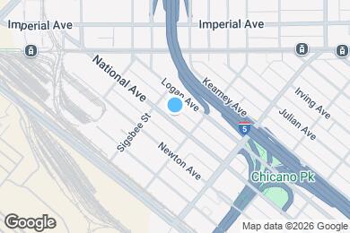 Map image of the property - 1750 National Ave