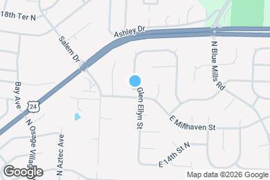 Map image of the property - 1604 N Glen Ellyn St