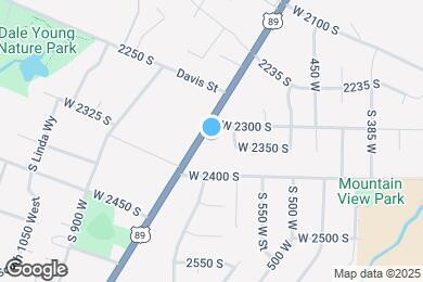 Map image of the property - 619 W 2300 S