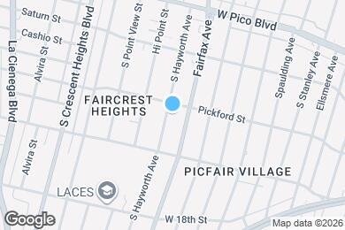 Map image of the property - 1610 S Hayworth Ave