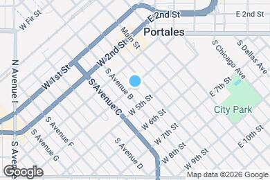 Map image of the property - 213 W 4th St