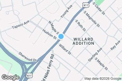 Map image of the property - 1216 W Broadway Ave