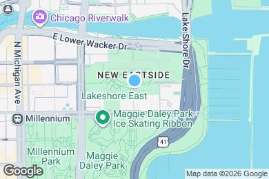 Map image of the property - 385 E Wacker Dr
