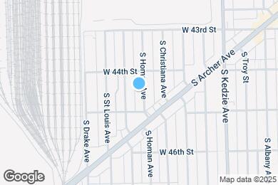 Map image of the property - 4430 S Homan Ave