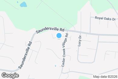 Map image of the property - 1207 Cedarbend Dr