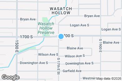 Map image of the property - 1715 E 1700 S