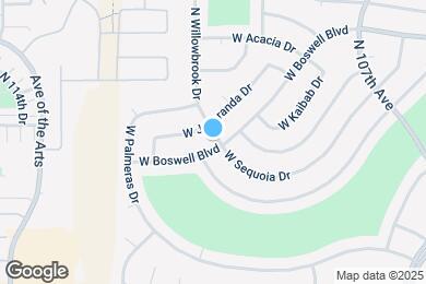 Map image of the property - 11022 W Boswell Blvd