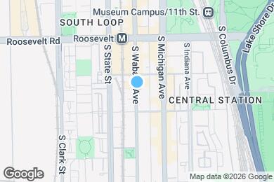 Map image of the property - 1335 S Wabash Ave