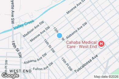 Map image of the property - 1508 Alabama Ave SW