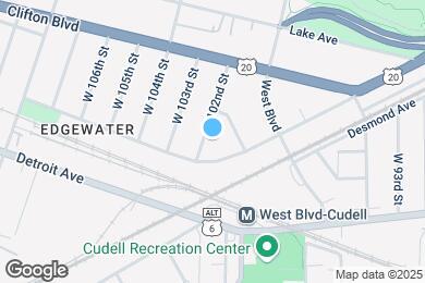 Map image of the property - 1331 W 102nd St