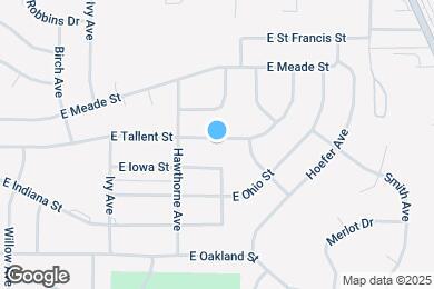 Map image of the property - 821 E Tallent St