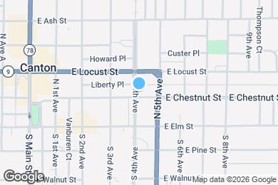 Map image of the property - 411 E Chestnut St