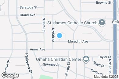 Map image of the property - 9418 Meredith Ave