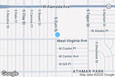 Map image of the property - The Powderhorn Apartments