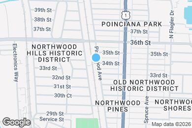 Map image of the property - 3421 Pinewood Ave