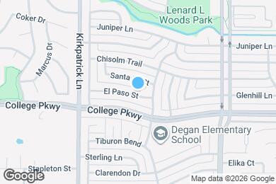 Map image of the property - 1813 El Paso St