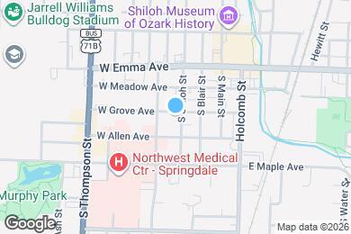 Map image of the property - 302 S Shiloh St