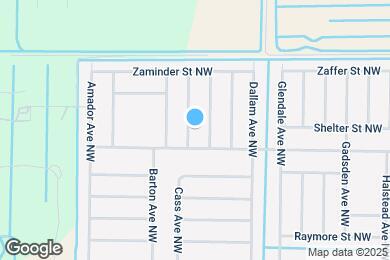 Map image of the property - 1619 Canon Ave NW
