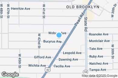 Map image of the property - 3900 Bucyrus Ave