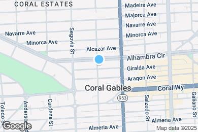 Map image of the property - 447 Giralda Ave