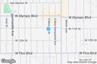 Map image of the property - 1120 S Berendo St