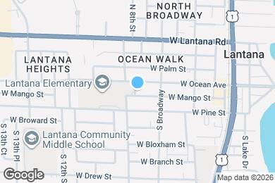 Map image of the property - 705 W Mango St