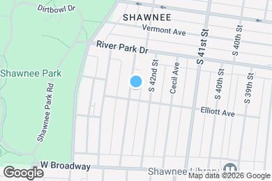 Map image of the property - 635 S 43rd St