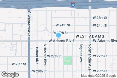 Map image of the property - 1853 W Adams Blvd