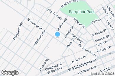 Map image of the property - 323 N Hartley St