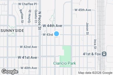 Map image of the property - 4250 Navajo St