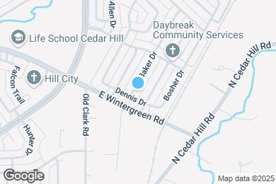 Map image of the property - 1402 Baker Dr