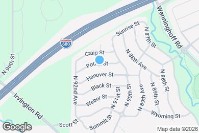 Map image of the property - 9037 Potter St