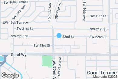 Map image of the property - 7150 SW 22nd St