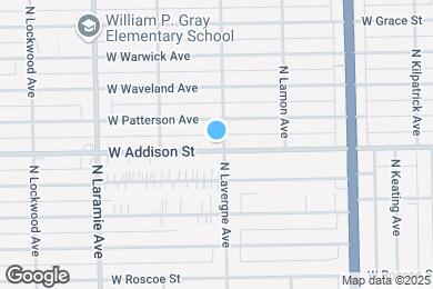 Map image of the property - 5004 W Addison St