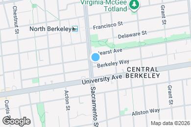 Map image of the property - 1505 Berkeley Way