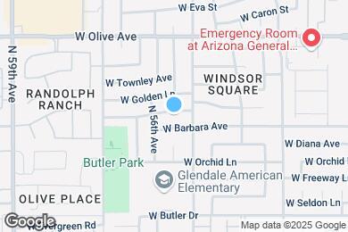 Map image of the property - 5521 W Alice Ave