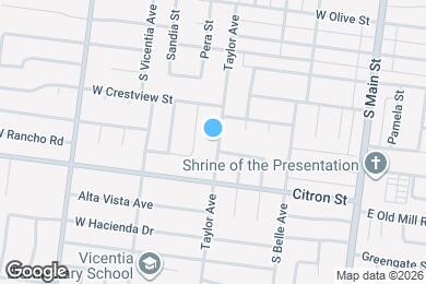 Map image of the property - 1704 Taylor Ave