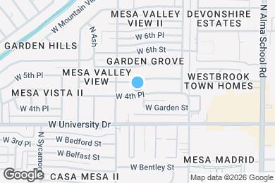 Map image of the property - 1530 W 4th Pl