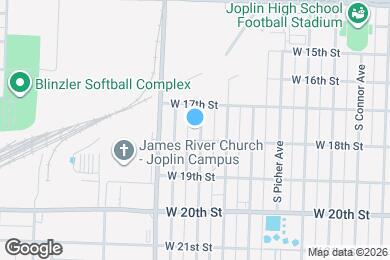 Map image of the property - 1722 S Porter Ave