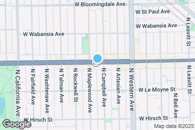Map image of the property - 2511 W North Ave