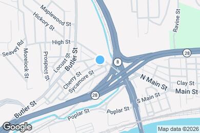 Map image of the property - 16 Sycamore St