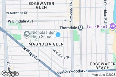 Map image of the property - 1250 W Rosedale Ave