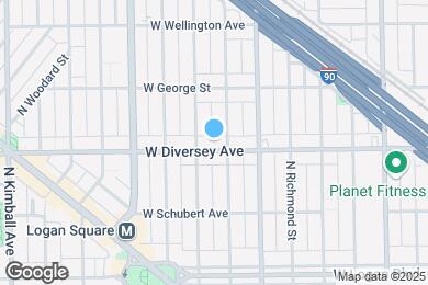 Map image of the property - 3040 W Diversey Ave