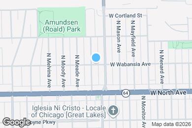 Map image of the property - 6016 W Wabansia Ave