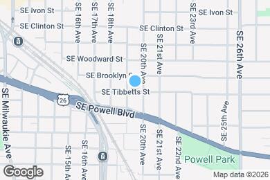 Map image of the property - 1907 SE Tibbetts St